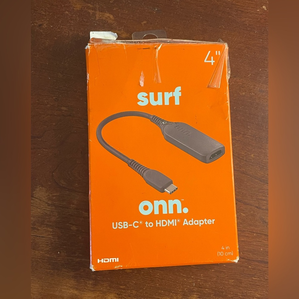 onn. Black USB-C to HDMI Adapter